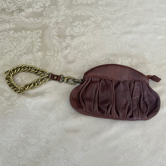 Linea Pelle Gillian Clutch/Wristlet, Dark Brown Leather - Picture 9 of 9